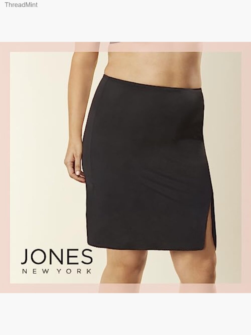 Half Slip Skirt Anti-Cling Knee Length Polyester Spandex Silky Smooth - Picture 5 of 5